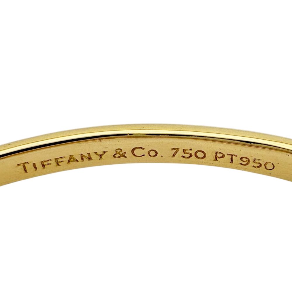 Tiffany & Co Dots Bangle 18k Gold Diamond Bracelet — view 6