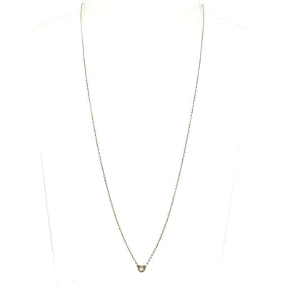 Tiffany & Co Necklace by the Yard Silver Diamond 0.1 Carat — view 2