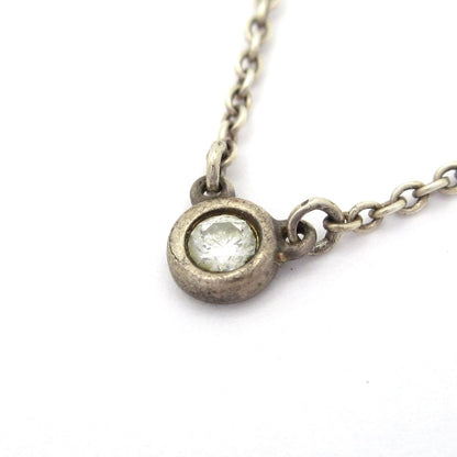 Tiffany & Co Necklace by the Yard Silver Diamond 0.1 Carat