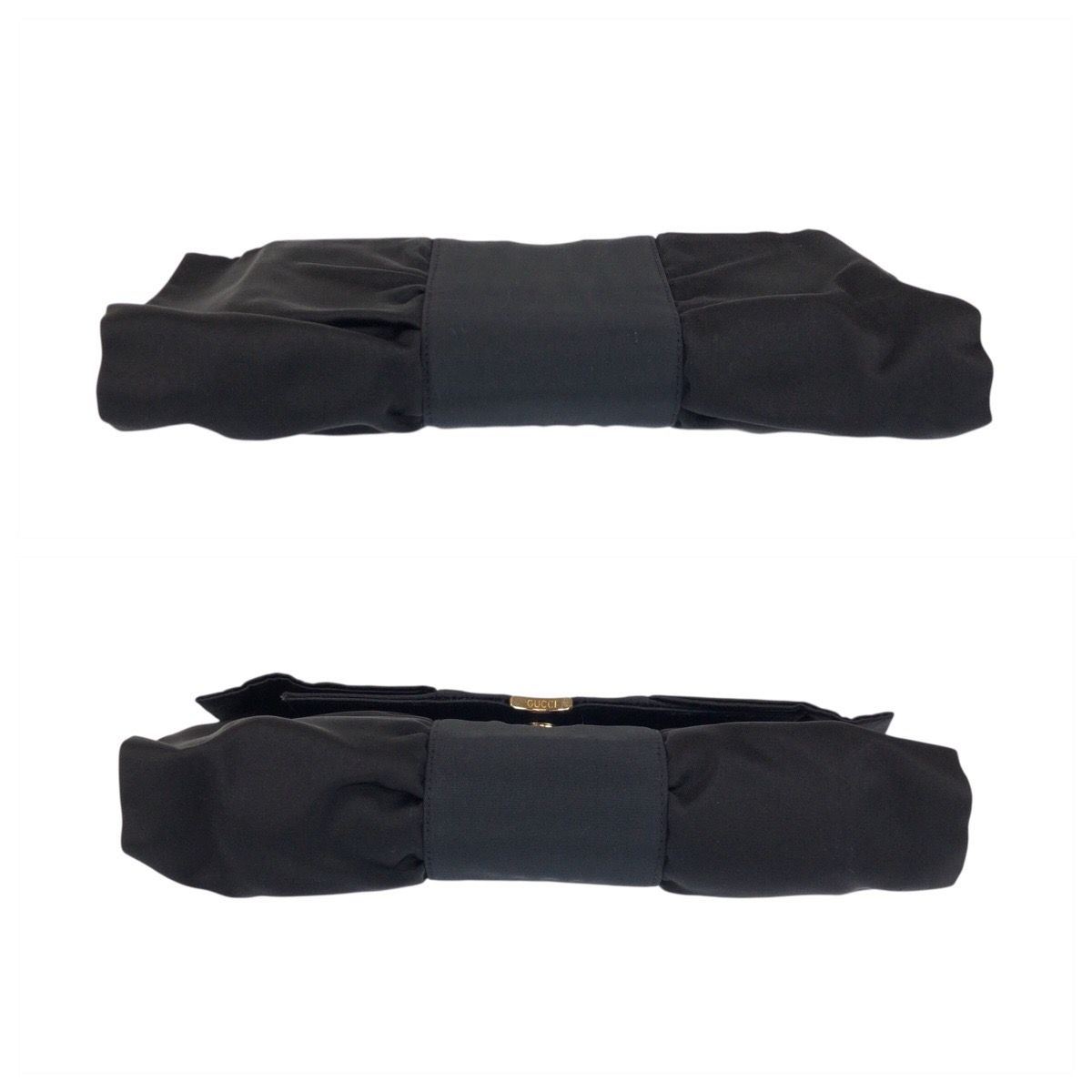 Gucci Vintage Black Gold Satin 005 142 Clutch — view 9