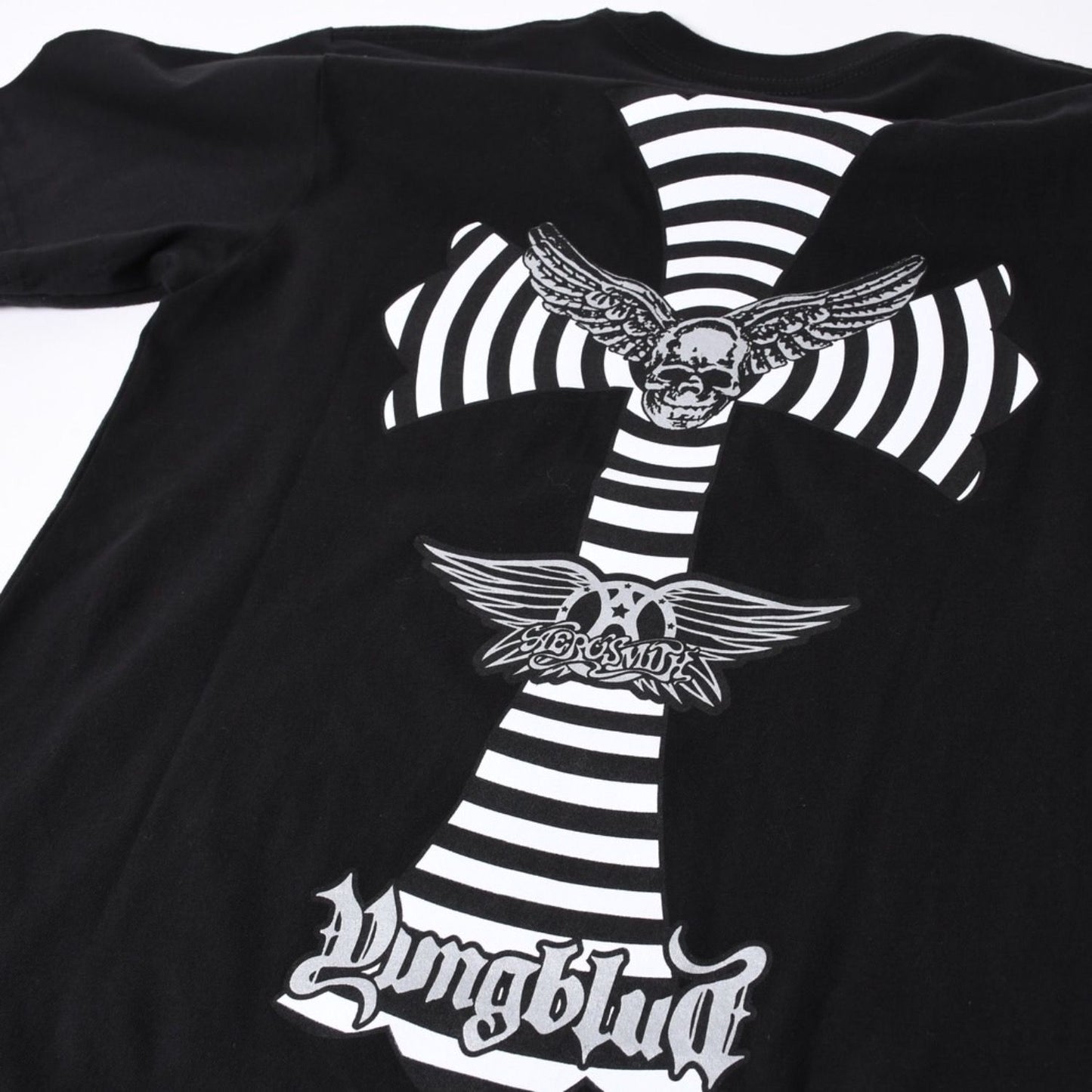 Chrome Hearts Yungblud Aerosmith Joe Foti Black Short Sleeve T-Shirt — view 7