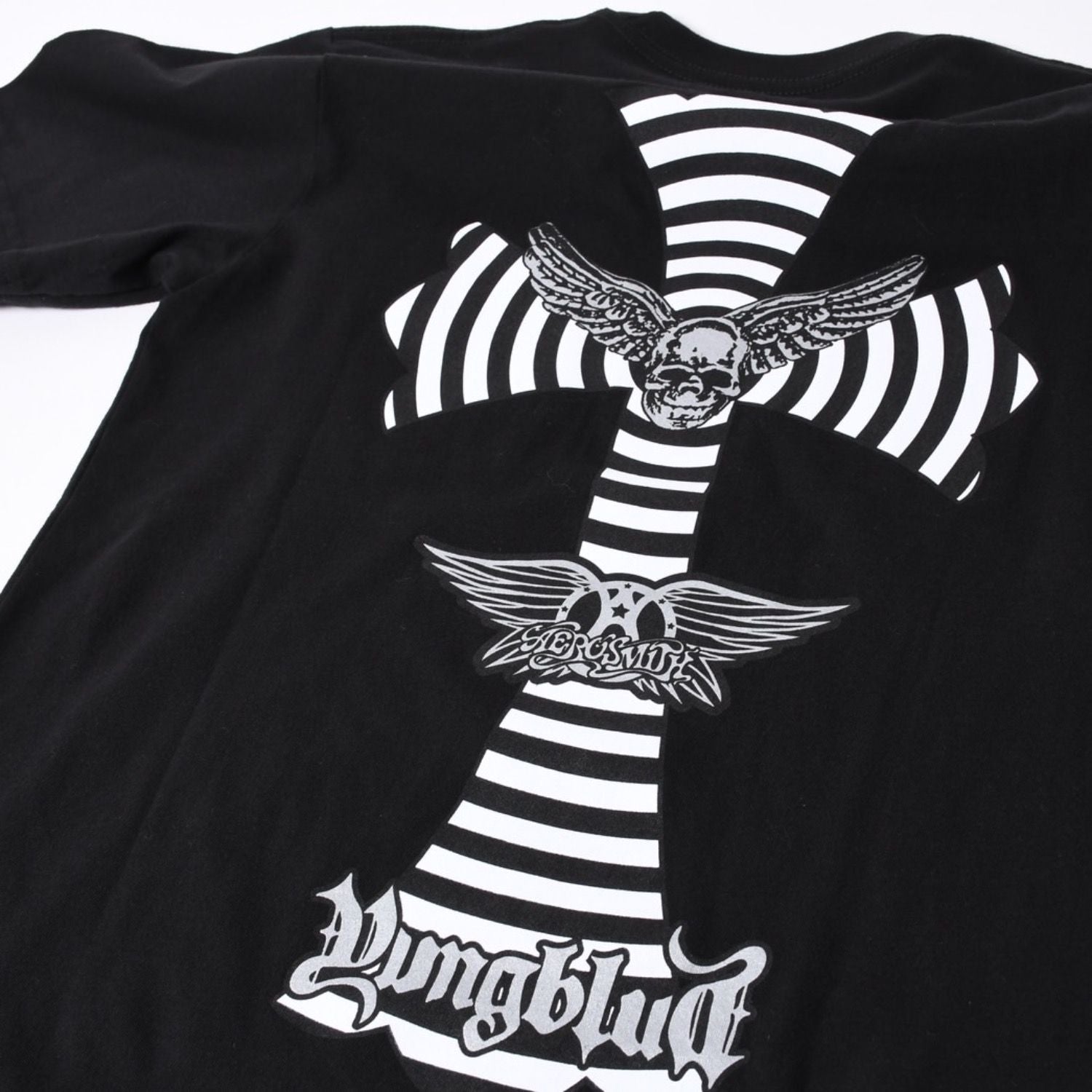 Chrome Hearts Yungblud Aerosmith Joe Foti Black Short Sleeve T-Shirt — view 7