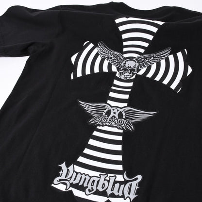 Chrome Hearts Yungblud Aerosmith Joe Foti Black Short Sleeve T-Shirt — view 7