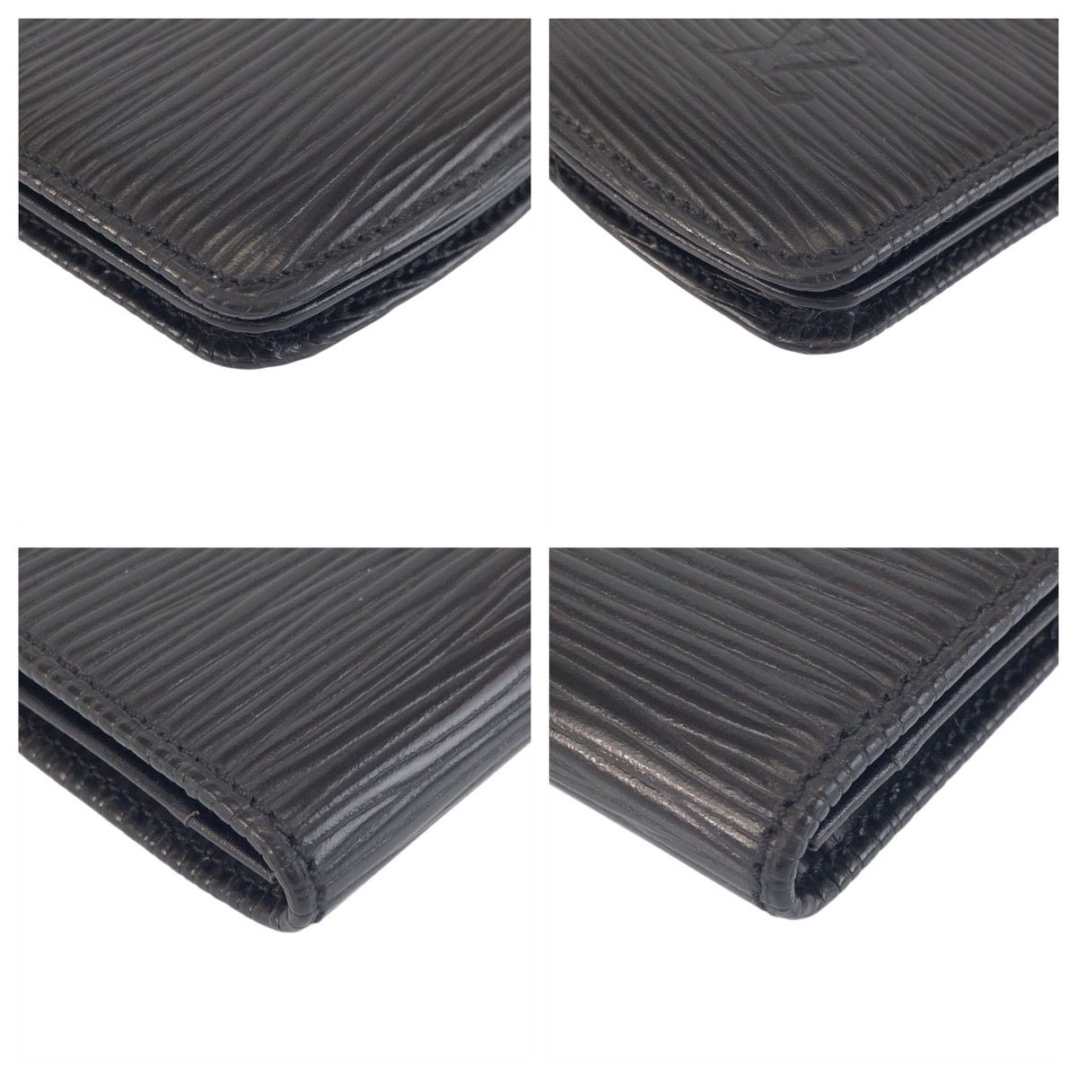 Louis Vuitton Epi Cuvette Spruce Black Leather Coin Purse — view 3