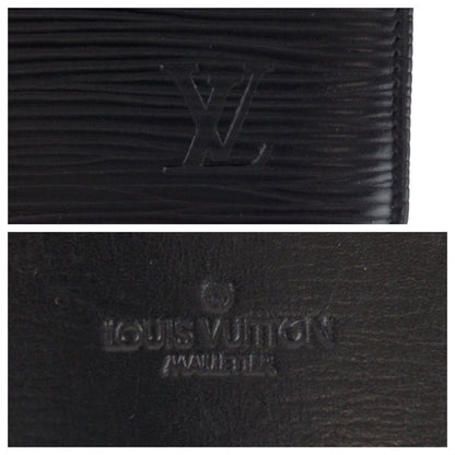 Louis Vuitton Epi Cuvette Spruce Black Leather Coin Purse — view 5