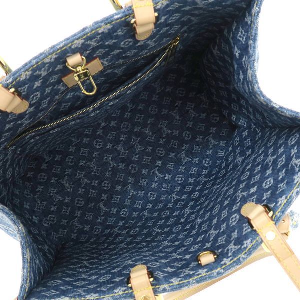 Louis Vuitton Monogram Denim On The Go MM Remix Tote — view 2