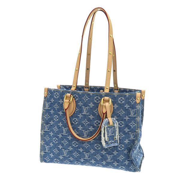 Louis Vuitton Monogram Denim On The Go MM Remix Tote
