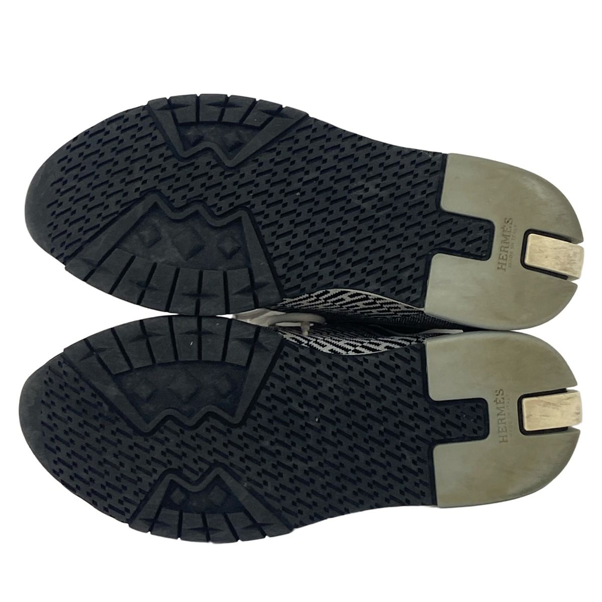 Hermes Sneakers 36.5 Addict Black Light Gray White — view 4