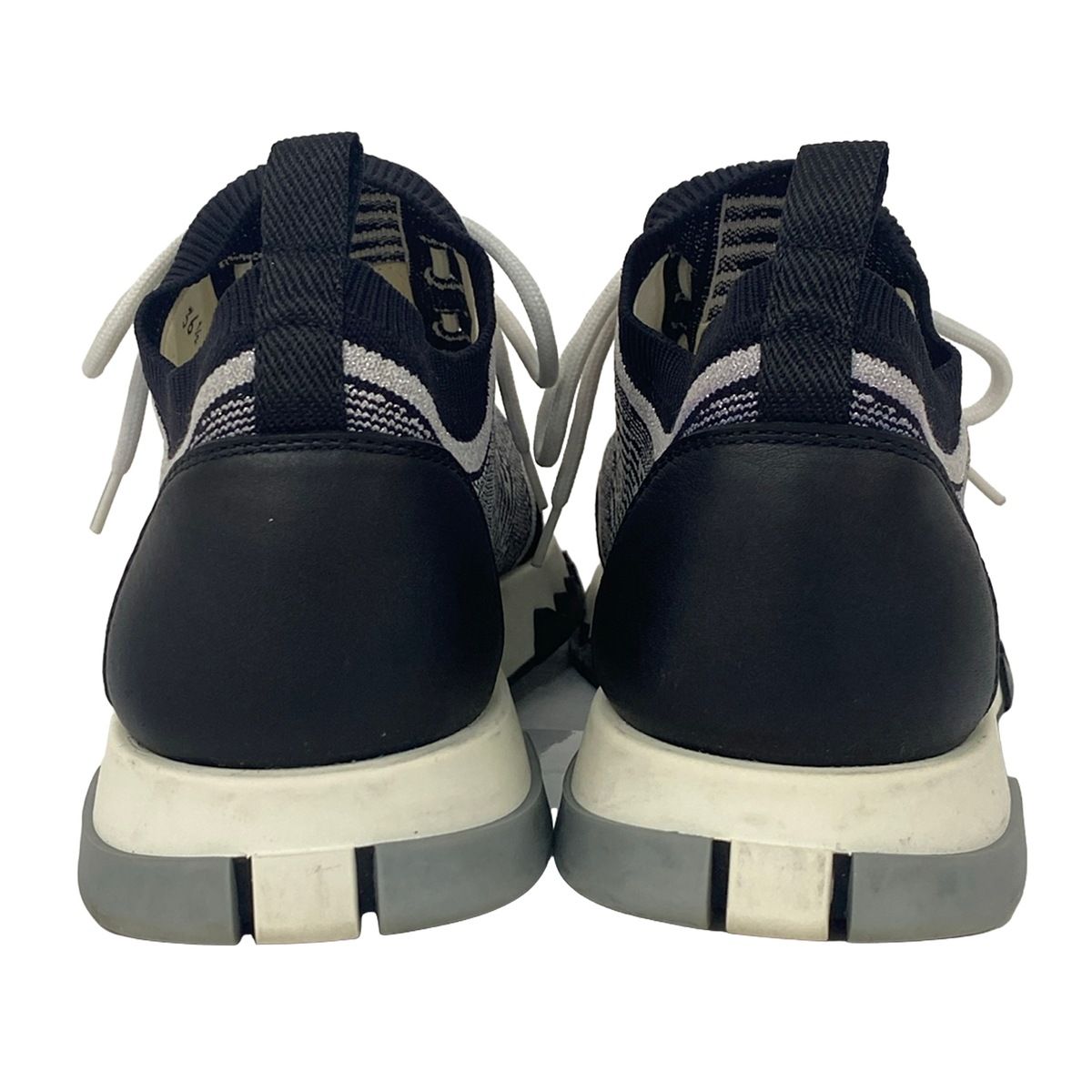 Hermes Sneakers 36.5 Addict Black Light Gray White — view 3