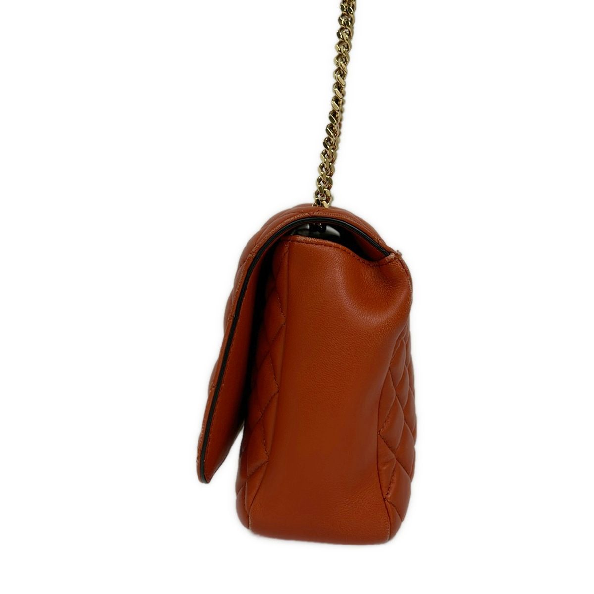 Versace Shoulder Bag Orange Chain Leather — view 4