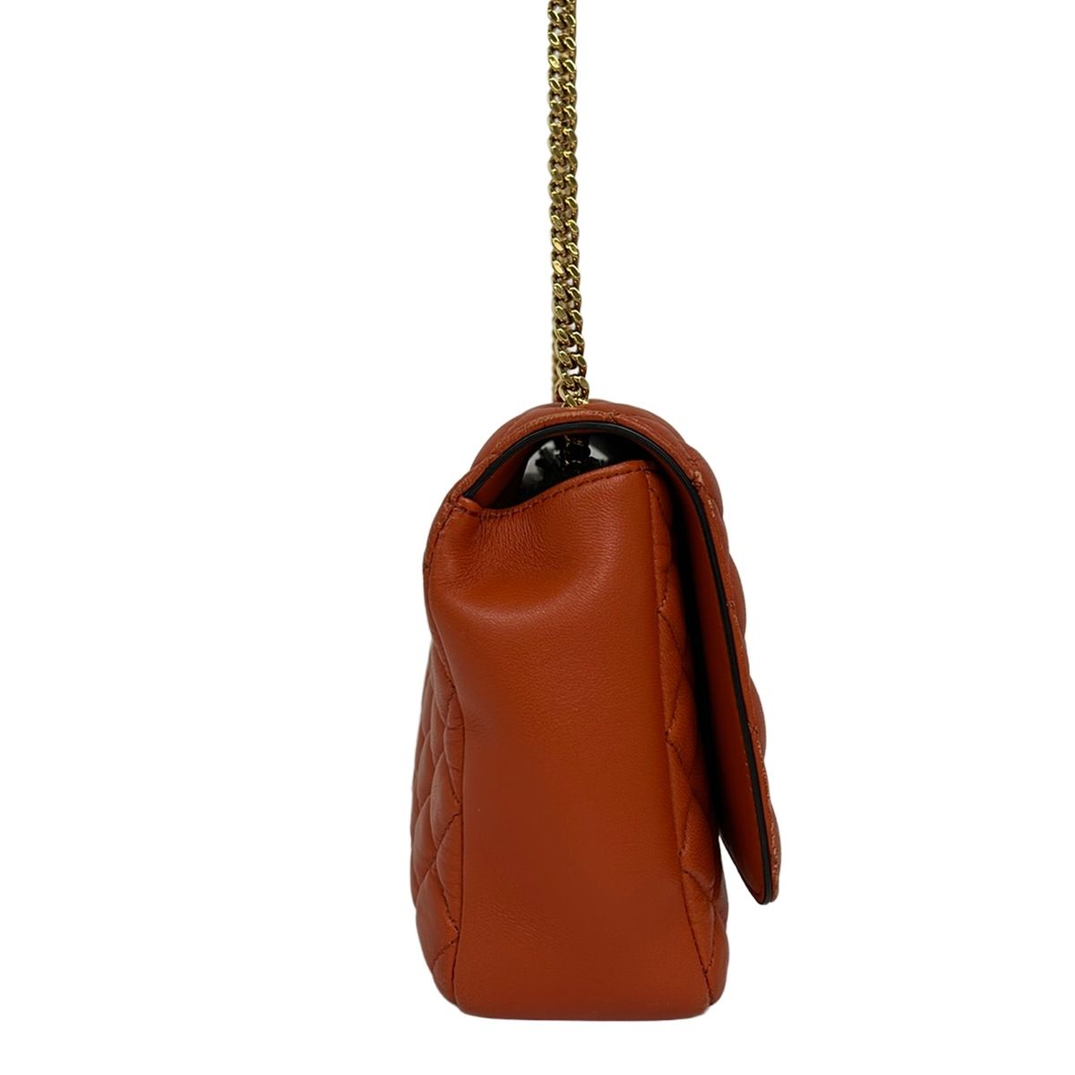 Versace Shoulder Bag Orange Chain Leather — view 2