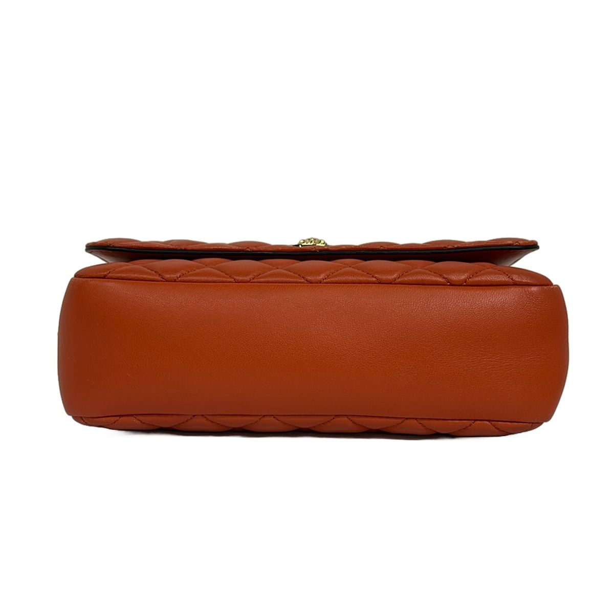Versace Shoulder Bag Orange Chain Leather — view 5