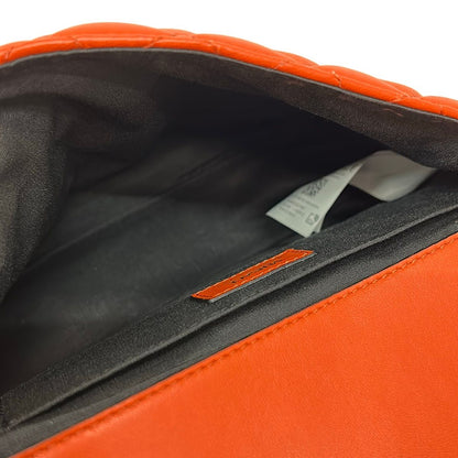 Versace Shoulder Bag Orange Chain Leather — view 7