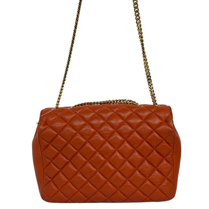 Versace Shoulder Bag Orange Chain Leather — view 3