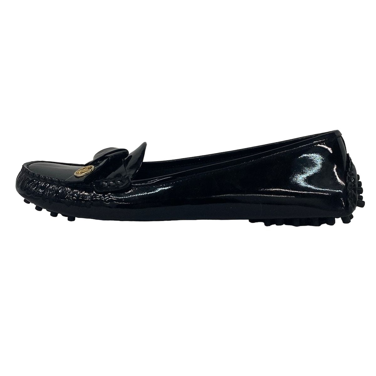 Louis Vuitton Driving Shoes 37 Black Leather