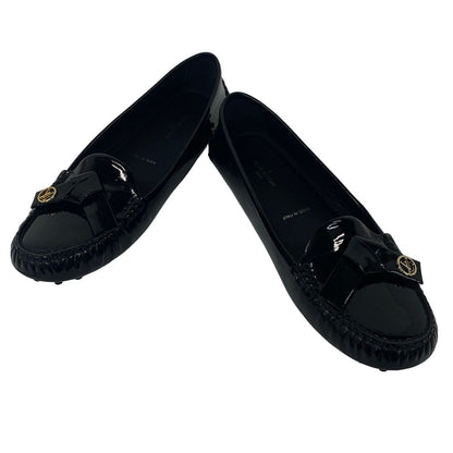 Louis Vuitton Driving Shoes 37 Black Leather — view 2