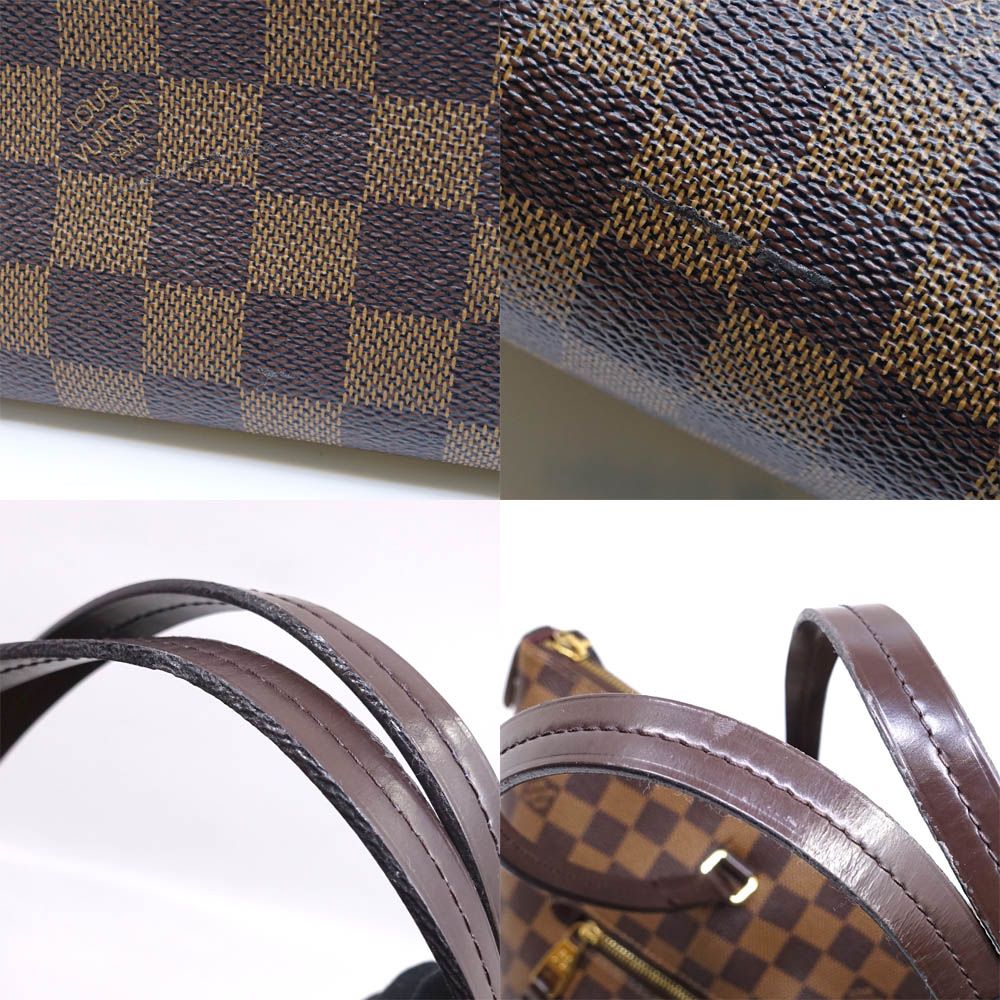 Louis Vuitton Jena MM Damier Brown Gold Shoulder Bag — view 8