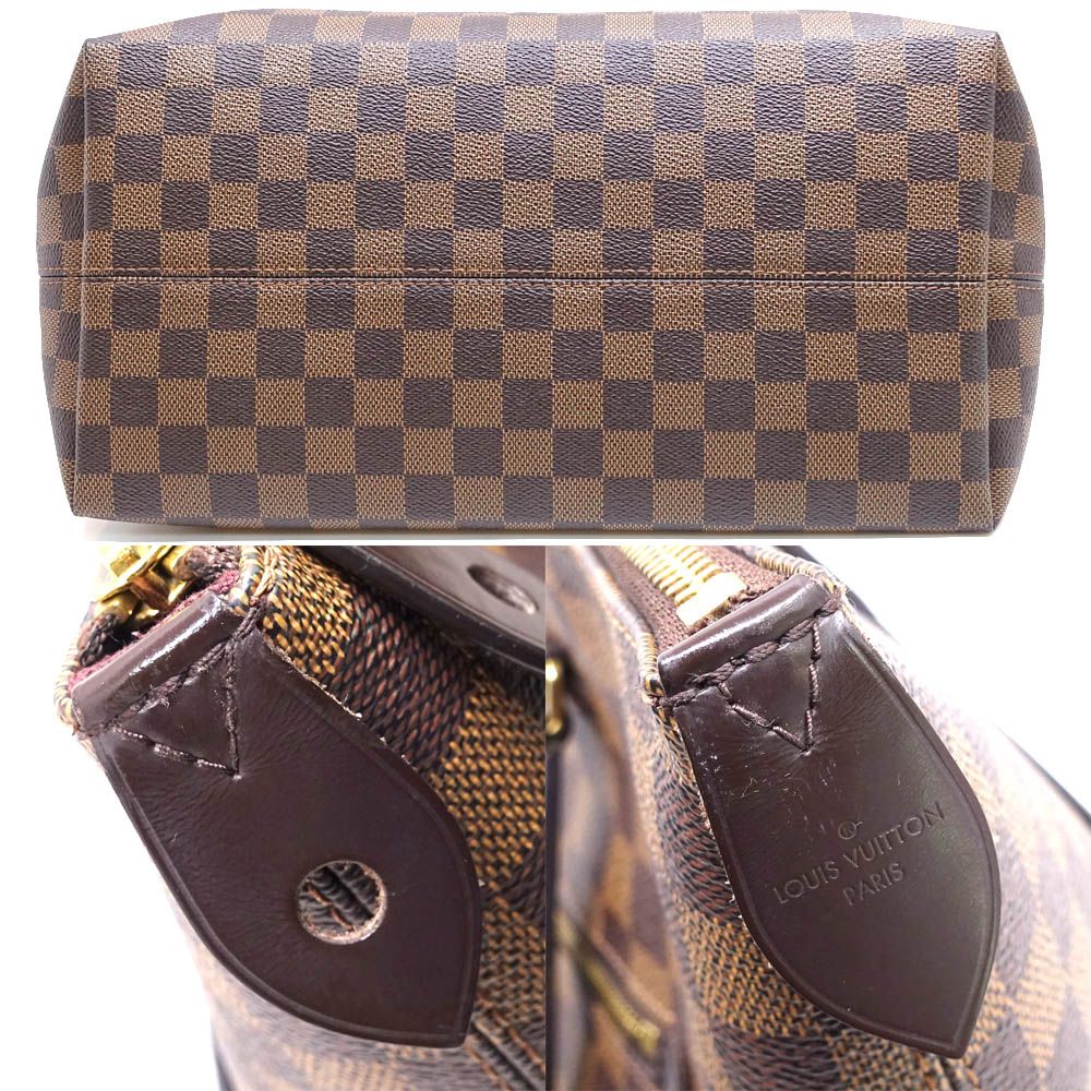 Louis Vuitton Jena MM Damier Brown Gold Shoulder Bag — view 5