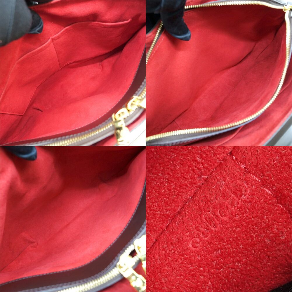 Louis Vuitton Sistine GM Damier Brown Gold Shoulder Bag — view 6