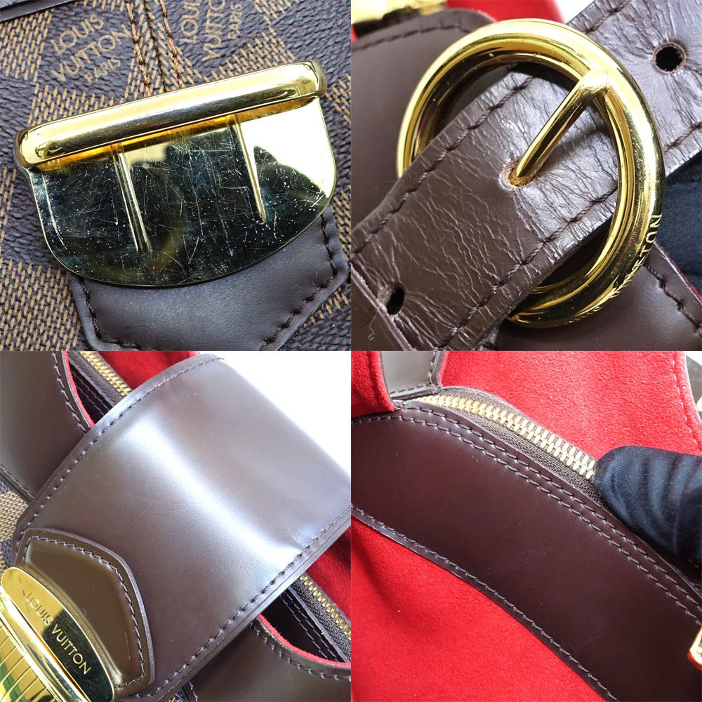 Louis Vuitton Sistine GM Damier Brown Gold Shoulder Bag — view 8