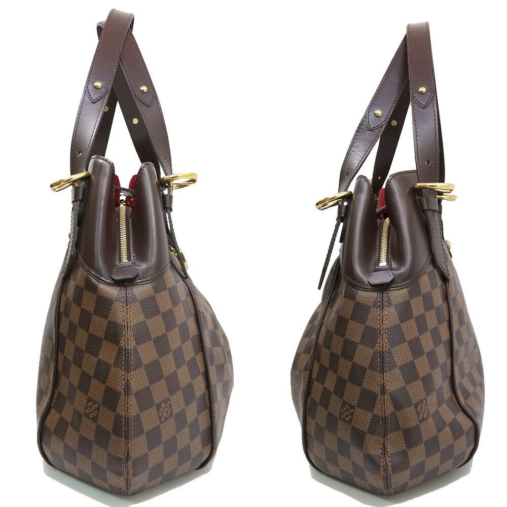 Louis Vuitton Sistine GM Damier Brown Gold Shoulder Bag — view 3