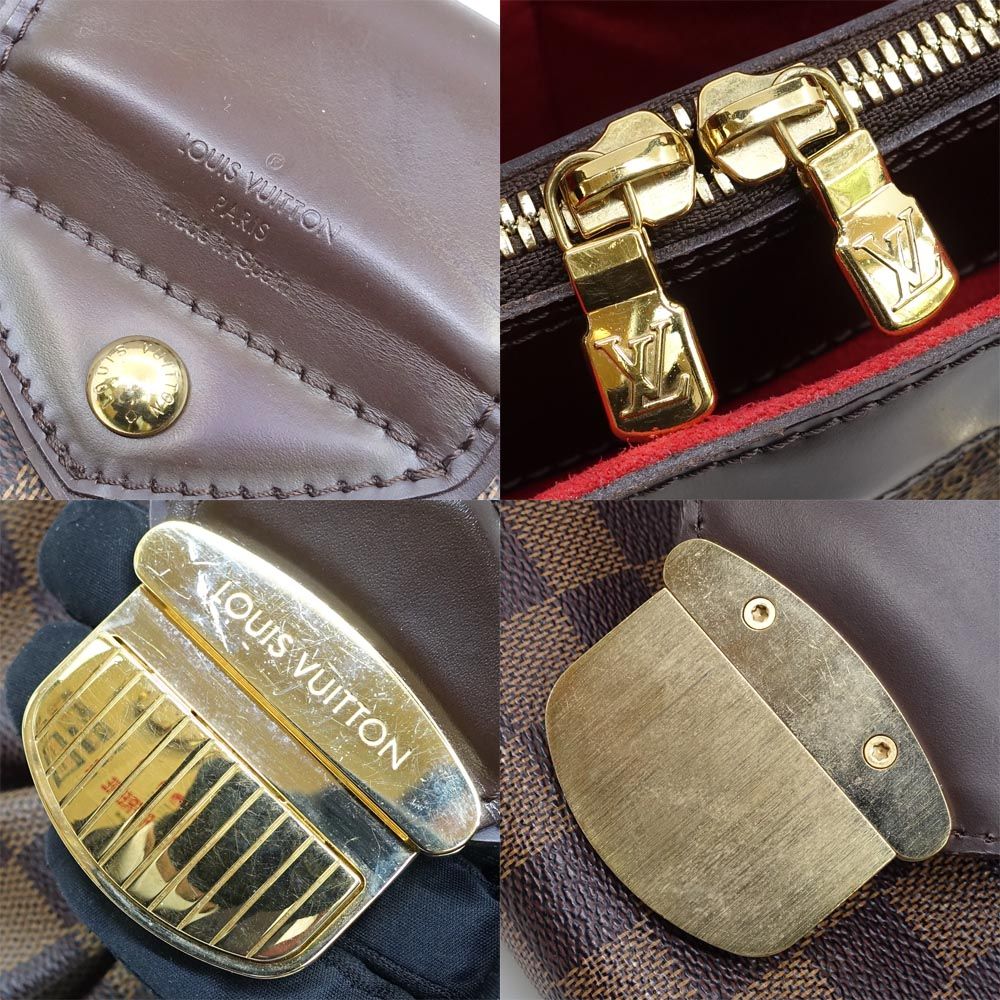 Louis Vuitton Sistine GM Damier Brown Gold Shoulder Bag — view 7