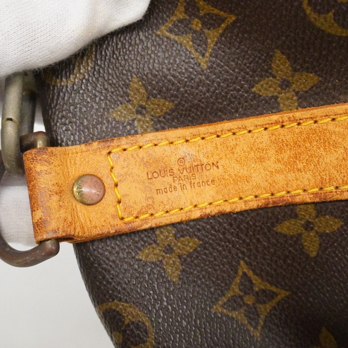 Louis Vuitton Boston Bag Monogram Keepall Bandouliere 50 Brown — view 5