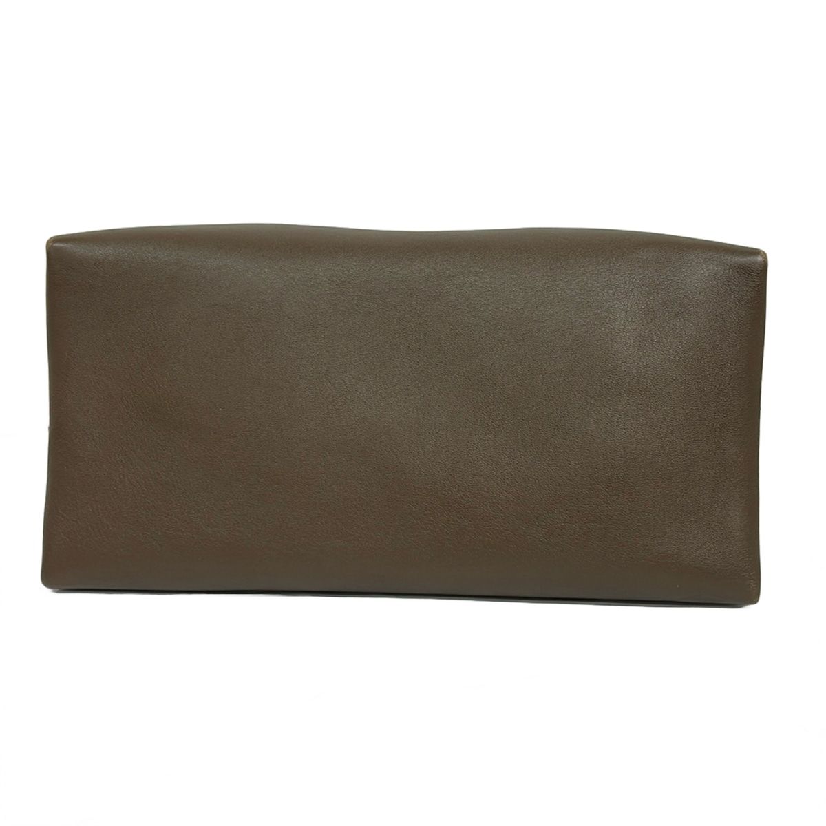 Celine Shoulder Bag All Soft Orange Dark Brown Gray Leather — view 5