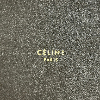 Celine Shoulder Bag All Soft Orange Dark Brown Gray Leather — view 9