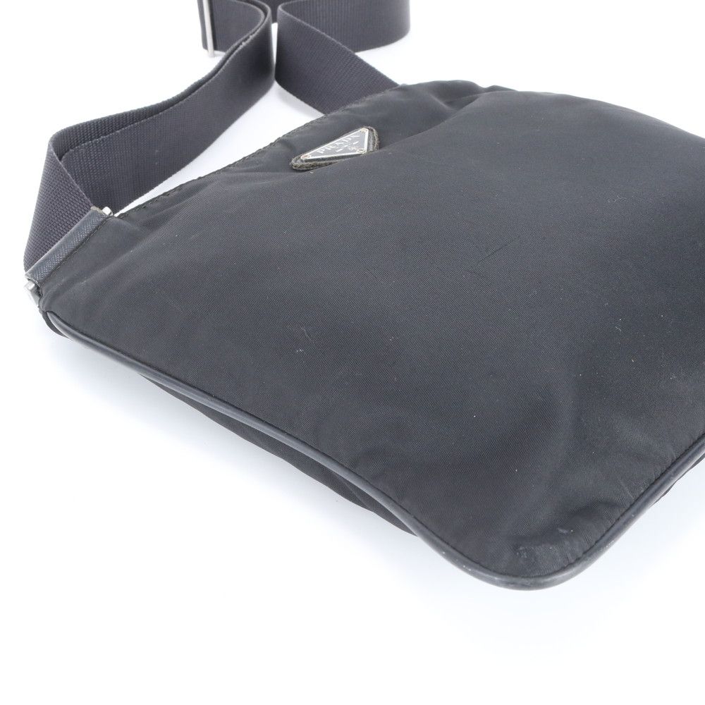 Prada Tessuto Nylon Triangle Logo Shoulder Bag Crossbody Messenger Business — view 6