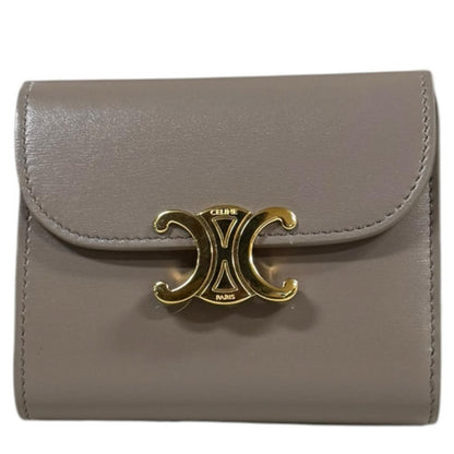 Celine Small Flap Wallet Triomphe Trifold Leather