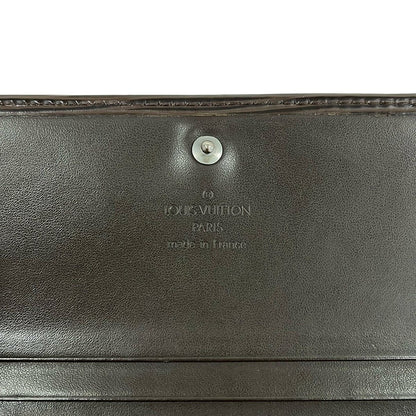 Louis Vuitton Bifold Wallet Epi Porte-Monnaie Viennois Tresor Mocha Leather — view 6