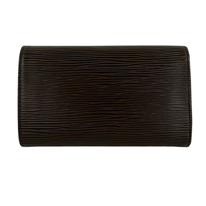 Louis Vuitton Bifold Wallet Epi Porte-Monnaie Viennois Tresor Mocha Leather — view 2