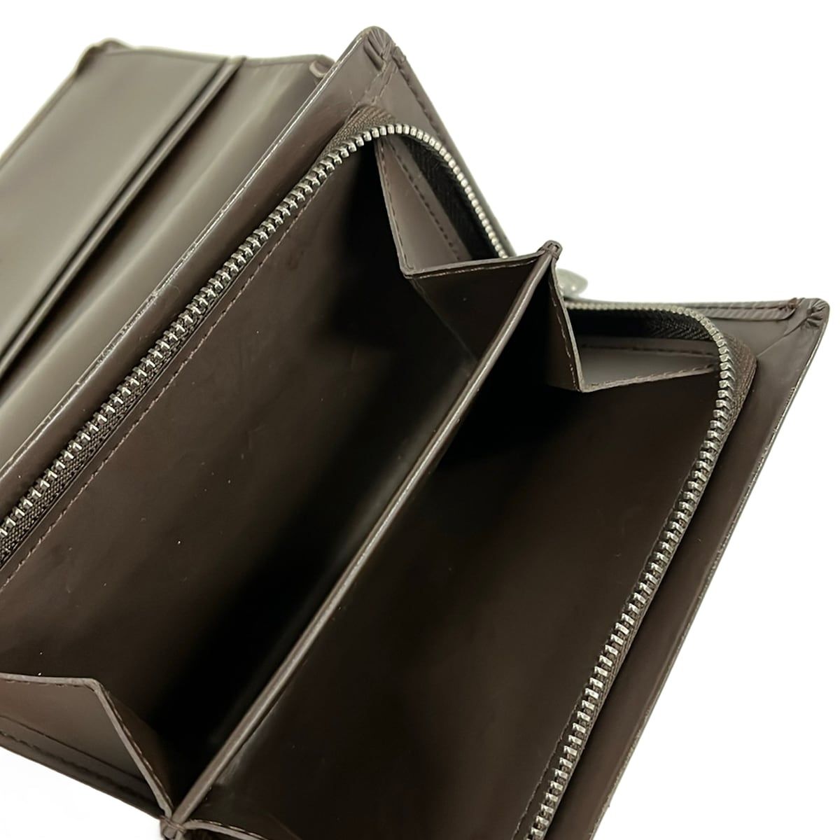 Louis Vuitton Bifold Wallet Epi Porte-Monnaie Viennois Tresor Mocha Leather — view 5