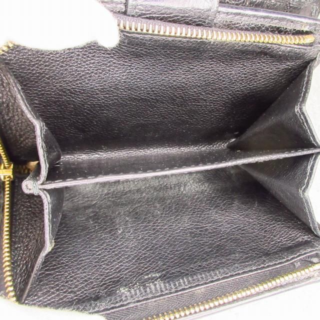 Prada Bifold Wallet Triangle Plate Leather Black — view 7