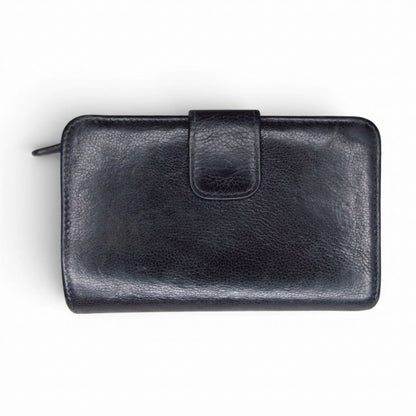 Prada Bifold Wallet Triangle Plate Leather Black — view 2