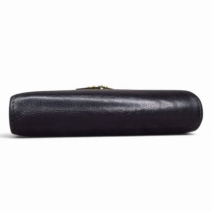 Prada Bifold Wallet Triangle Plate Leather Black — view 3