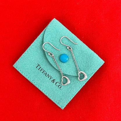 Tiffany & Co Open Heart Earrings 925 Sterling Silver