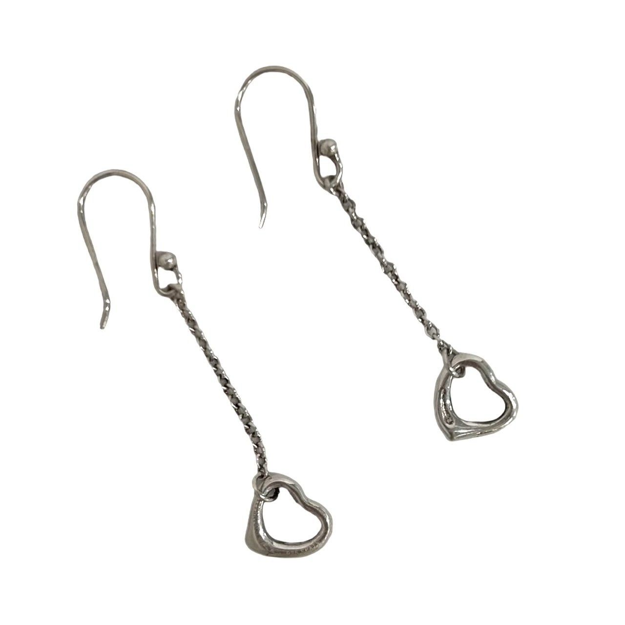 Tiffany & Co Open Heart Earrings 925 Sterling Silver — view 6