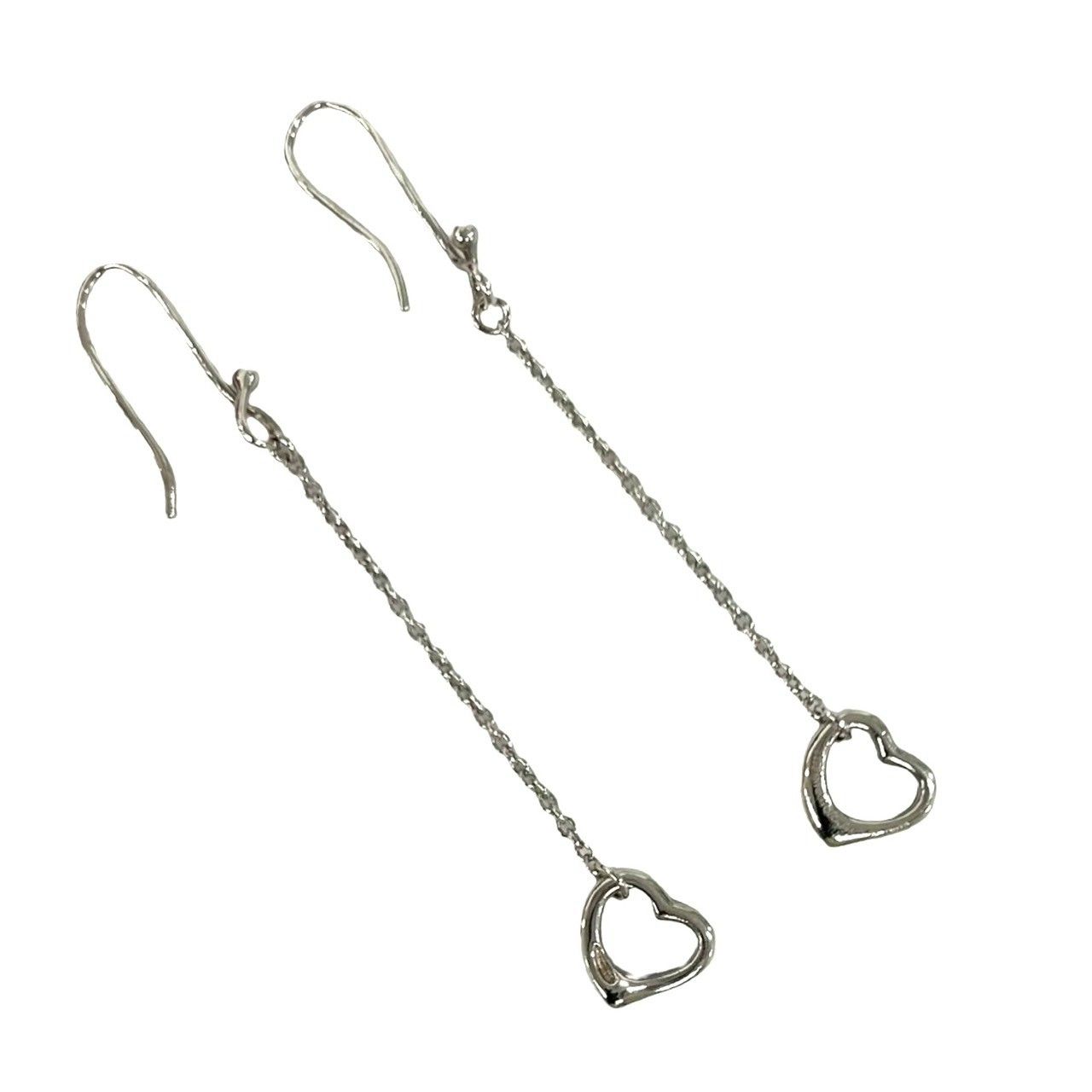 Tiffany & Co Open Heart Earrings 925 Sterling Silver — view 6