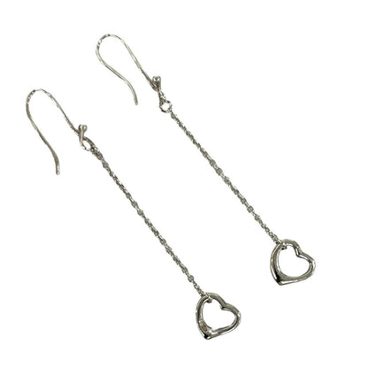 Tiffany & Co Open Heart Earrings 925 Sterling Silver — view 6