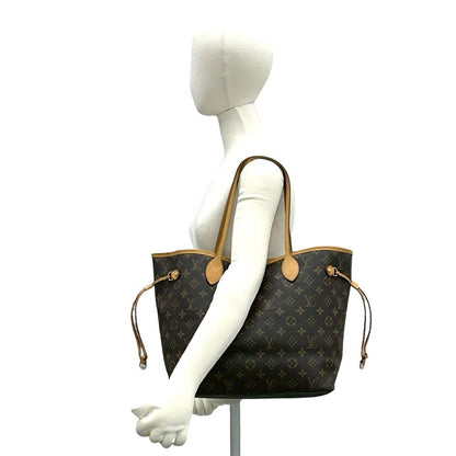 Louis Vuitton Neverfull PM Monogram Logo Pattern Leather Tote Brown — view 2