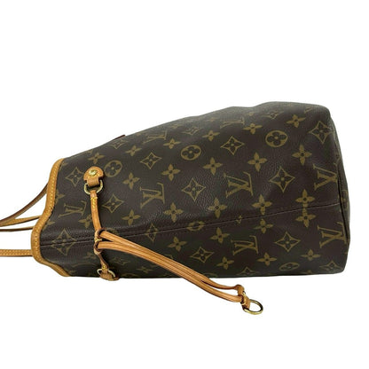 Louis Vuitton Neverfull PM Monogram Logo Pattern Leather Tote Brown — view 5