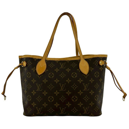 Louis Vuitton Neverfull MM Monogram Logo Pattern Leather Tote Brown — view 3