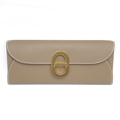 Hermes Chaine D'ancre to Go Epsom Etoupe Gold Wallet — view 2