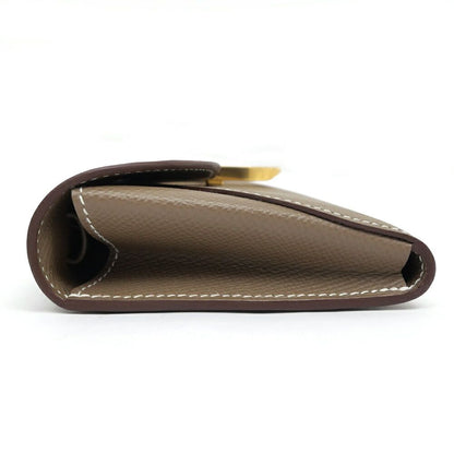 Hermes Chaine D'ancre to Go Epsom Etoupe Gold Wallet — view 6
