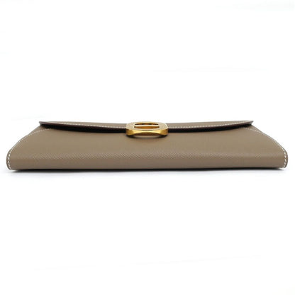 Hermes Chaine D'ancre to Go Epsom Etoupe Gold Wallet — view 5