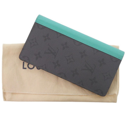 Louis Vuitton Portefeuille Brazza NM Monogram Eclipse IC Turquoise Gray Wallet — view 2