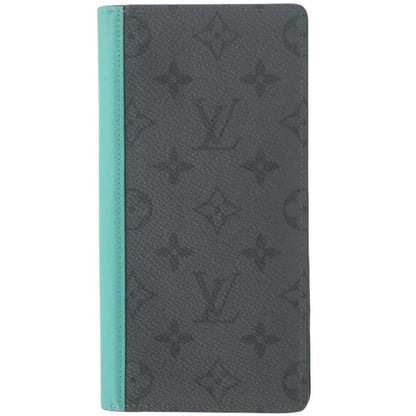 Louis Vuitton Portefeuille Brazza NM Monogram Eclipse IC Turquoise Gray Wallet — view 3