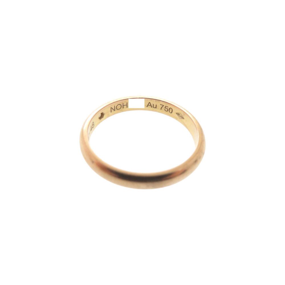 Cartier Wedding 48 18k Pink Gold Diamond Ring — view 7